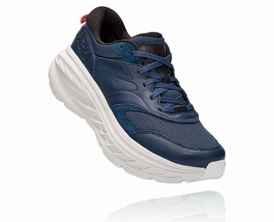 Hoka One One All Gender Bondi L Road Running Shoes Navy (HO1052) Australia